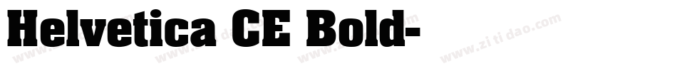 Helvetica CE Bold字体转换